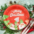 thumbnail image 1 of Lwlmwt 16 Pcs 9" Christmas Paper Plates Disposable Holiday Dinner Plates Santa Xmas Decoration Merry Christmas Party Supplies Dinnerware Decoration for Winter Holiday, 9 Designs, 1 of 7