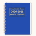 thumbnail image 1 of Lwlmwt 2026-2028 Monthly Planner Three-Year Planner Long-Term Management Tracking 6“ x 8.5” Premium Thick Paper Double-Spiral Binding Solid Color Cover, 1 of 6