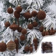 thumbnail image 1 of Lwlmwt 24 Pcs Velvet Christmas Ornaments Set, Flocked Shatterproof Assorted Hanging Xmas Tree Ball Decorations, Christmas Ball Ornaments for Xmas Holiday Party Home Decor, 1 of 8