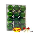 thumbnail image 1 of Lwlmwt 24PCS 1.2" Mini Christmas Ball Ornaments Shatterproof Christmas Tree Decorations Hanging Balls Glitter Plastic Baubles for Xmas Halloween Holiday Wedding Birthday Party Home Decor, 1 of 6