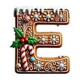 thumbnail image 1 of Lwlmwt 26 Gingerbread Letter Ornaments Christmas Letter Hanging Decorations A to Z Personalized Letter Christmas Decorations Christmas Tree Decorations DIY Handmade, 1 of 7