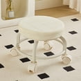 thumbnail image 1 of Lwlmwt 360° Swivel Rolling Stool,Small Chair Round Rolling Stool,Ergonomic Low Wheel Seat,Space Saving Small Stool,for Work SPA Salon Stools Home Office Chair, 1 of 5
