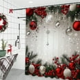 thumbnail image 1 of Lwlmwt 60x70-inch Waterproof Christmas Shower Curtain New Year Winter Bathroom Decor Perfect for Christmas Home Decor, Bathroom Accessories, 1 of 6