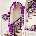 thumbnail image 1 of Lwlmwt 7.5ft Two-Tone Christmas Garland Colorful Synthetic Rattan Vine for Staircase Mantel, Fireplace and Christmas Decorations, 1 of 5