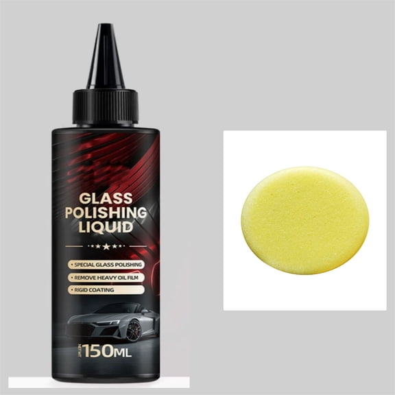 Lwlmwt Car Glass Repair Polishing Solution,Traceless Scratch & Crack Remover, Multi-Functional Glass Cleaner for Auto,Mirrors & Home Surfaces,Easy to Use