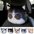 thumbnail image 1 of Lwlmwt Car Pillow Animal-Shaped Vehicle Neck Pillow Highly Elastic Foam Filling Comfortable Feel Easy Installation Fits Various Vehicle Models, 1 of 7