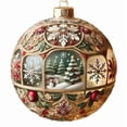 thumbnail image 1 of Lwlmwt Christmas Acrylic Pendants Christmas Ball Style 2D Hanging Ornaments for Window Tree Door Wall Home Holiday Party Decoration, 1 of 2