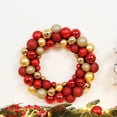 thumbnail image 1 of Lwlmwt Christmas Balls Wreath Door Front Wreath Xmas Hanging Wreath Garland for Xmas Decoration, 1 of 6