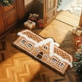 thumbnail image 1 of Lwlmwt Christmas Carpet,Gingerbread House Shaped Area Rug,Non Slip Soft Christmas Doormat,Bathroom Rug,Stain Resistant Carpet,for Bedside Entryway, 1 of 5