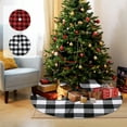 thumbnail image 1 of Lwlmwt Christmas Checkered Tree Skirt,Christmas Tree Skirt Red Black Buffalo Plaid Tree Skirt,for Family Christmas Party Holiday Decoration, 1 of 5