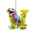 thumbnail image 1 of Lwlmwt Christmas Dinosaur-Shaped Decorations 3.5-inch 26-letter Flat Cartoon Ornaments Christmas Tree Decorations Stocking Stuffers Perfect for Holiday Parties Christmas Decorations Gifts for Kids, 1 of 7