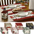 thumbnail image 1 of Lwlmwt Christmas Table Decoration,Christmas Tree Xmas Snowflakes Placemats,Winter Table Mats,for Party Kitchen Dining Decoration, 1 of 5