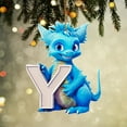 thumbnail image 1 of Lwlmwt Christmas Tree Decoration,8CM Christmas 26-letter Pendant,Personalized Dinosaur Christmas Ornament,Unique Customized Funny Gift for DIY Craft Christmas Ornaments, 1 of 5
