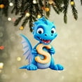 thumbnail image 1 of Lwlmwt Christmas Tree Decoration,8CM Christmas 26-letter Pendant,Personalized Dinosaur Christmas Ornament,Unique Customized Funny Gift for DIY Craft Christmas Ornaments, 1 of 5