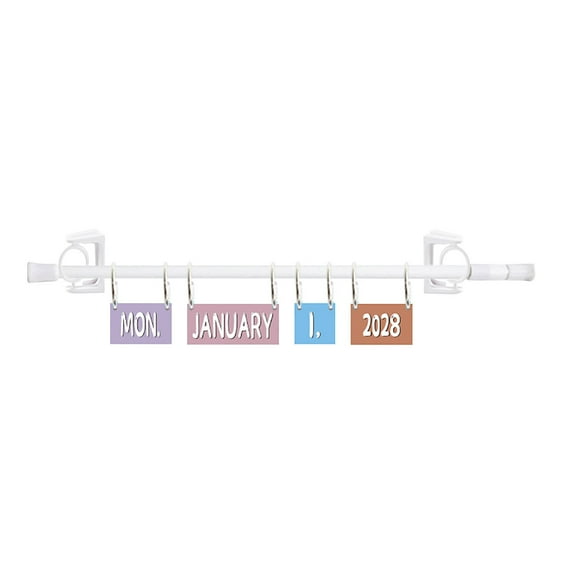Lwlmwt Classroom Calendar Bulletin Board Card Set Adjustable Calendar Holder with 54 Date Cards Bulletin Board Decorations Suitable for Classroom and Home Decor