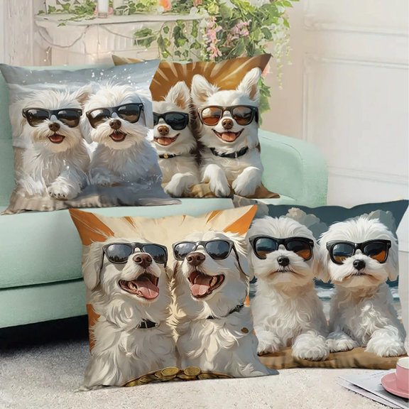 Lwlmwt Cute and Fun Animal-printed Pillowcase,45x45cm Pillows Protectors Cushion Case,Cozy Cushions To Elevate Home Decor,for Bedroom Home Living Room Decor