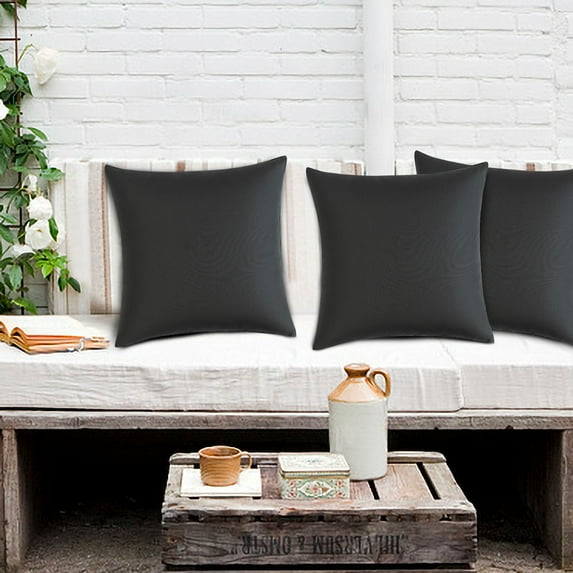 Lwlmwt Decorative Outdoor Waterproof Pillowcase,Square Garden Cushion Cases,Solid Waterproof Throw Pillow Covers,for Summer Patio Tent Balcony Couch Sofa