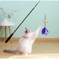 thumbnail image 1 of Lwlmwt Fishing Rod-Style Cat Toys Retractable Cat Teaser with Feathered Toy Attachment Suitable for Kittens of All Ages, Pets Chase Exercise, 1 of 6