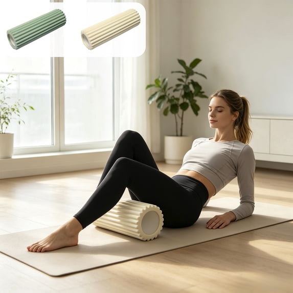 Lwlmwt Foam Yoga Column Solid Massage Roller,Pilates Equipment,Foam Rollers for Muscle Massage for Fitness,EVA Material Foam Roller for Home,Gym,Travel