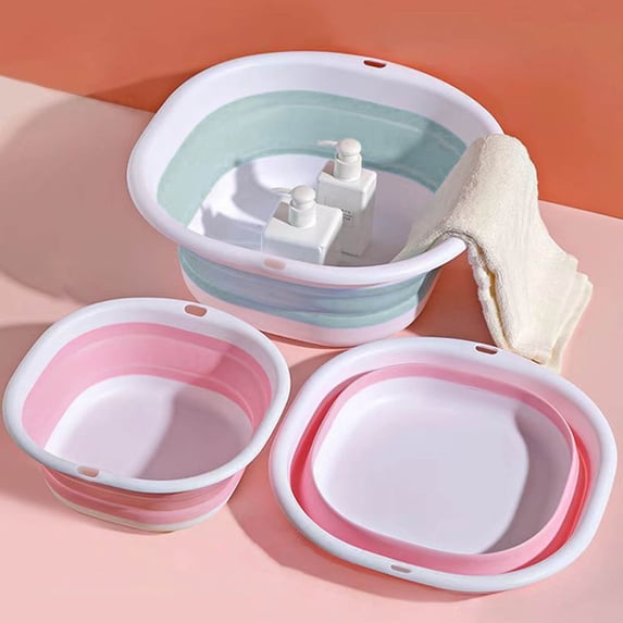 Lwlmwt Folding Washbasin,Multipurpose Household Washbasin for Washing Faces and Vegetables,Portable foldable and Extendable Basin,Portable Sink for Kitchen