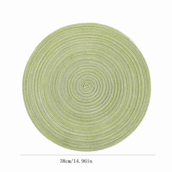 Lwlmwt Handwoven Polypropylene Placemats Handcrafted Eco-Friendly & Non-Toxic Heat-Resistant Table Mats Suitable for Indoor & Outdoor Use