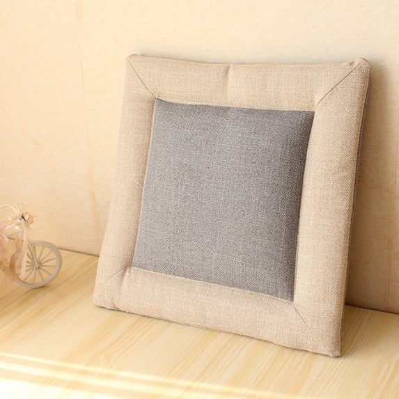 Lwlmwt Linen Chair and Rear Cushions,Non-Slip Bottom Chair Pads,Washable Non-Slip Cotton Linen Kitchen Seat Pads,Chair Cushions for Dining Chairs, Kitchen Chair Pads