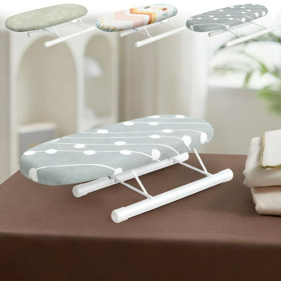 Lwlmwt Mini Folding Ironing Board 4x10-inch Foldable Portable Compact Ironing Board Ideal for Craft Rooms, Home Use, and Travel