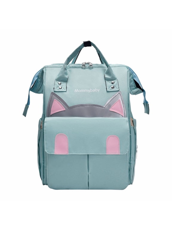 Mother And Baby Bag Outdoor Leisure Large Capacity Backpack,Multifunctional Mother and Baby Oxford Bag Shoulder Backpack with Insulation Pocket for Milk Bottles