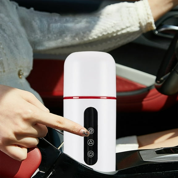Lwlmwt Portable Electric Car Kettle Heats and Stirs Food Low Power Consumption Reduces Energy Use Mug Warmer for Cars, Outdoor Use, and Camping