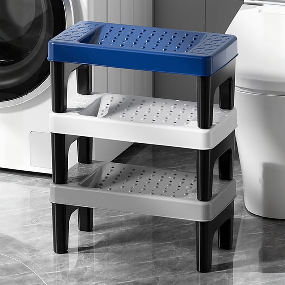 Lwlmwt Portable Plastic Toilet Stool Home Use Non-Slip Footstool Adult Squatting Toilet Stool Suitable for For Adults and Children, Bathroom Accessories