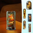 thumbnail image 1 of Lwlmwt Reader Night Light,Miniature Book Fan Sculpture with Mini Books and LED Light Ornaments,for Desktop Decoration,Vintage Stacked Books Lights, 1 of 5