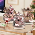 thumbnail image 1 of Lwlmwt Santa Ornament 8-inch 2D Flat Acrylic Santa Carousel Display Stand Ideal for Christmas Decorations, Desktop Ornament and Holiday Gift, 1 of 7