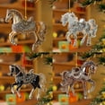thumbnail image 1 of Lwlmwt Shimmering Horse-Shaped Christmas Tree Ornament 2D Acrylic Exquisite Horse Pendant Unique Christmas Hanging Decoration Perfect for Christmas Tree Decorations Festive Parties, 1 of 7