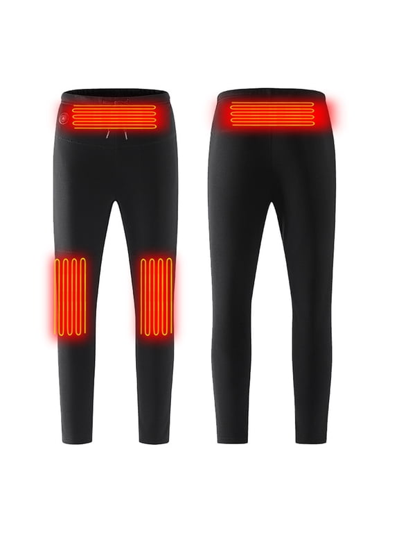 Smart Heating Pants,4 Zones Heating Trousers,Winter Outdoor Warm,Lightweight USB Electric Heated Pants,for Ladies