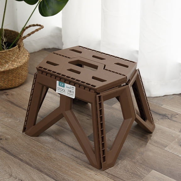 Lwlmwt Spliced Folding Stool,Household Plastic Portable Stools,Fishing Stools,Non-Slip Folding Stools with Portable Handle,for Bathroom,Bedroom,Kitchen