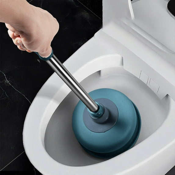Lwlmwt Toilet Plunger,Heavy-Duty Powerful Suction Rubber Plunger,Long Handle Rubber Toilet Plunger,for Bathrooms,Kitchens
