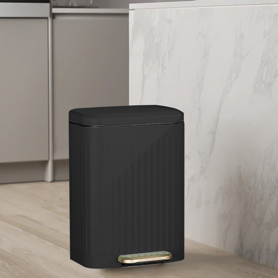Lwlmwt Trash Can,Household Trash Can,Step Slim Garbage Can,Plastic Bin With Lid,for Office,Bedroom,Kitchen,Odorless Trash Can