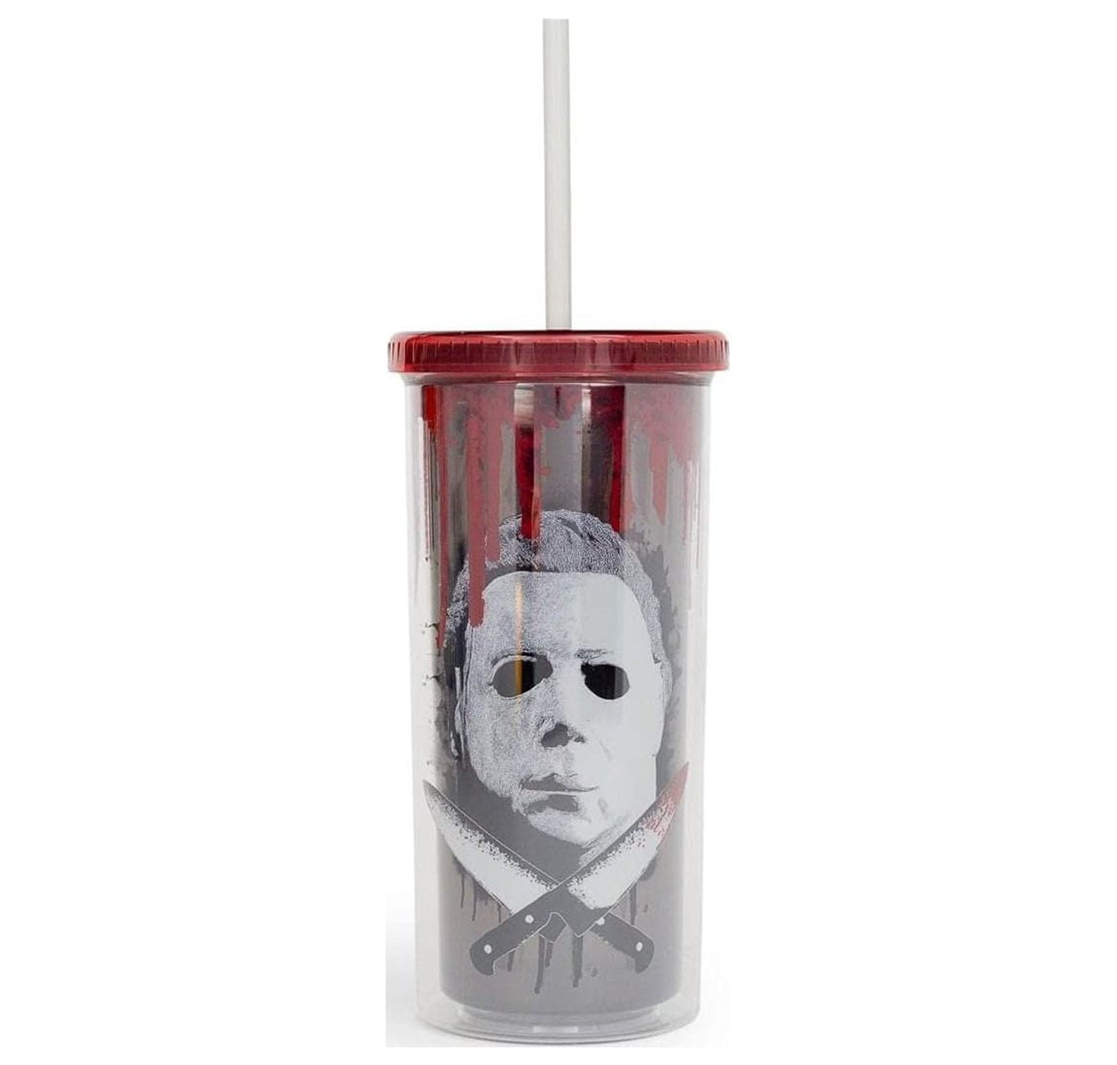 Lwory 2 Michael Myers Carnival Cup With Reusable Straw, Leakproof Lid