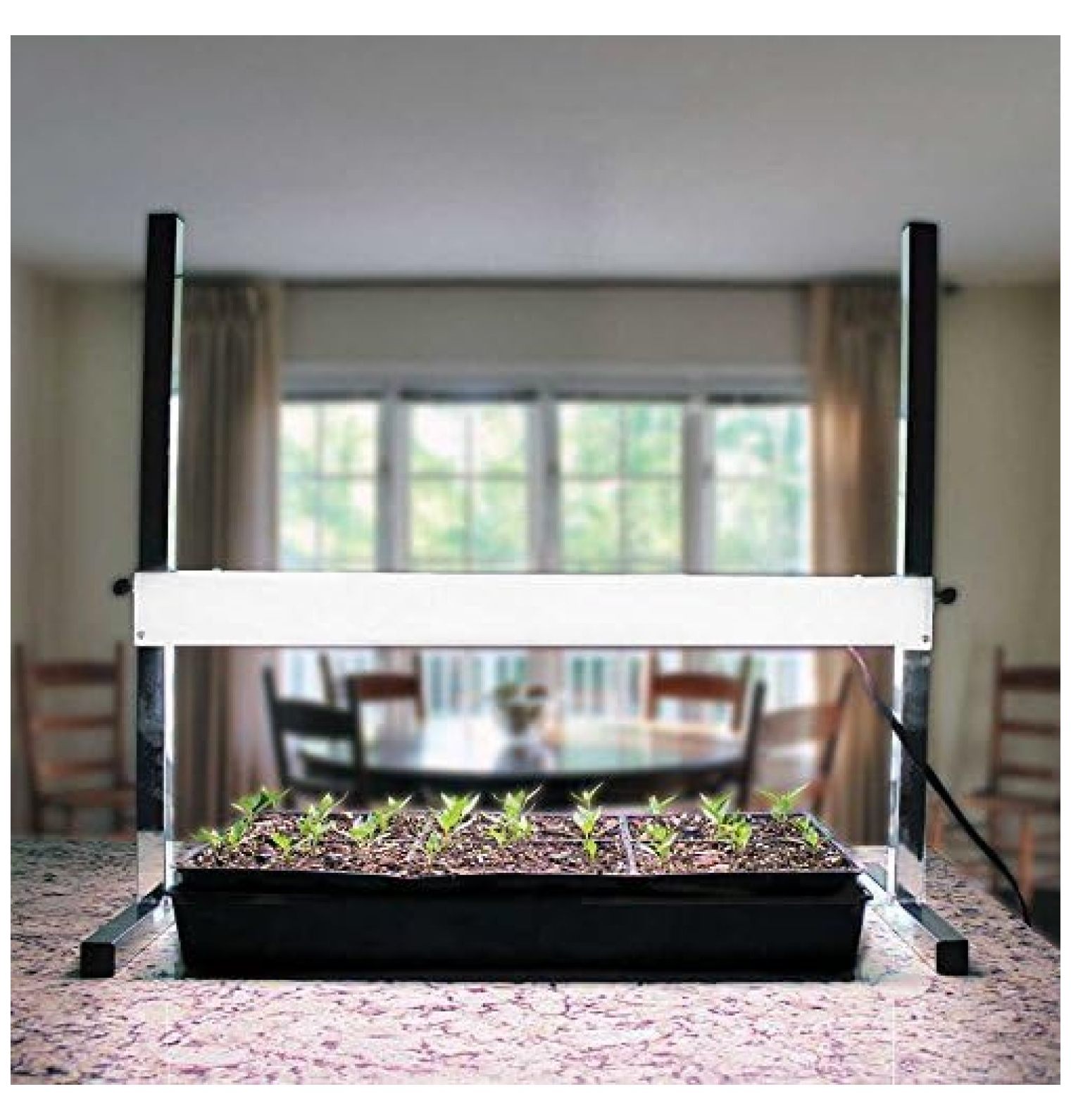 Lwory Adjustable Grow Light Stand for Indoor Plants, 24 Inches