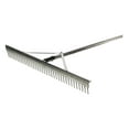 Lwory Aggregate Rakes for Gardening, Ergonomic Heavy Duty Metal Rakes