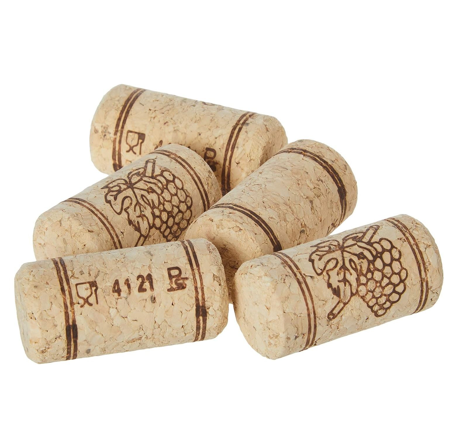 Lwory Bag of 100 8 Premium Straight Wine Corks for Wine Bottles from