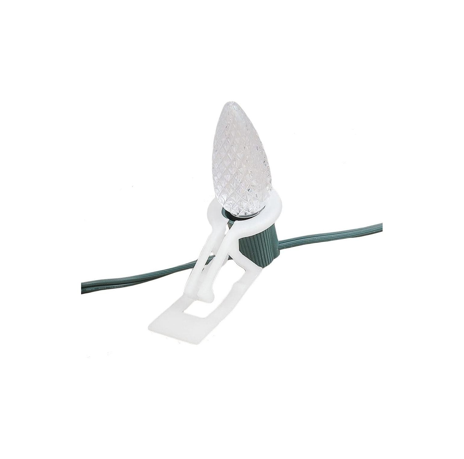 Lwory C9 Tuff Christmas Light Clips, Mount on Roofline Gutters/Shingles