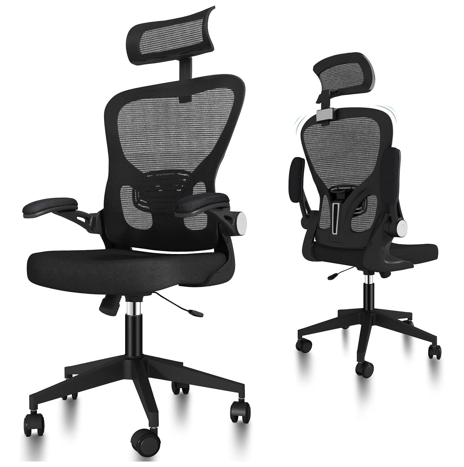 Lwory Ergonomic Office Chair Lumbar Support, Office Desk Chair