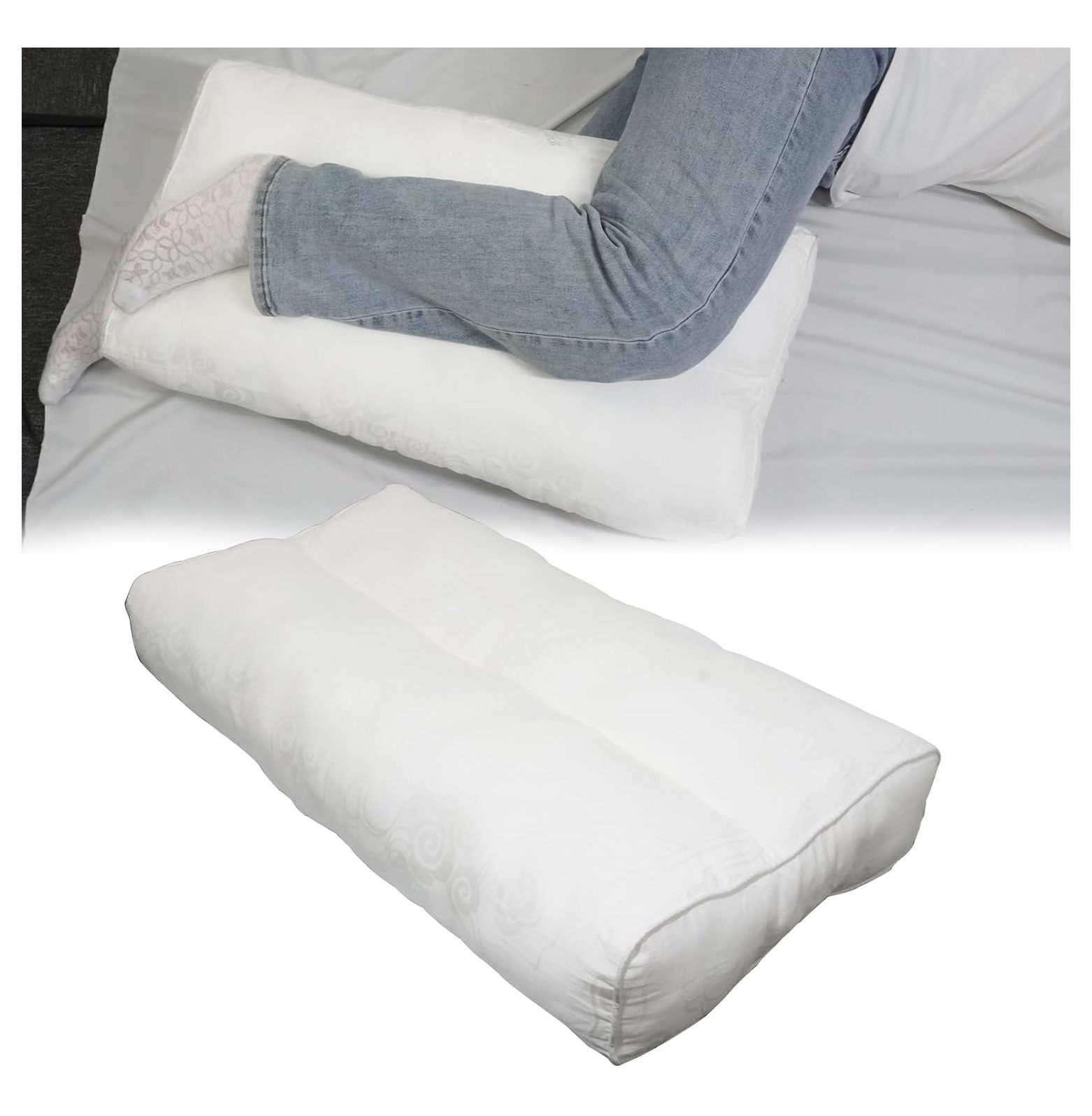 Lwory Knee Pillow for Side Sleepers Hip Pain(27x13x3in) Leg Pillow