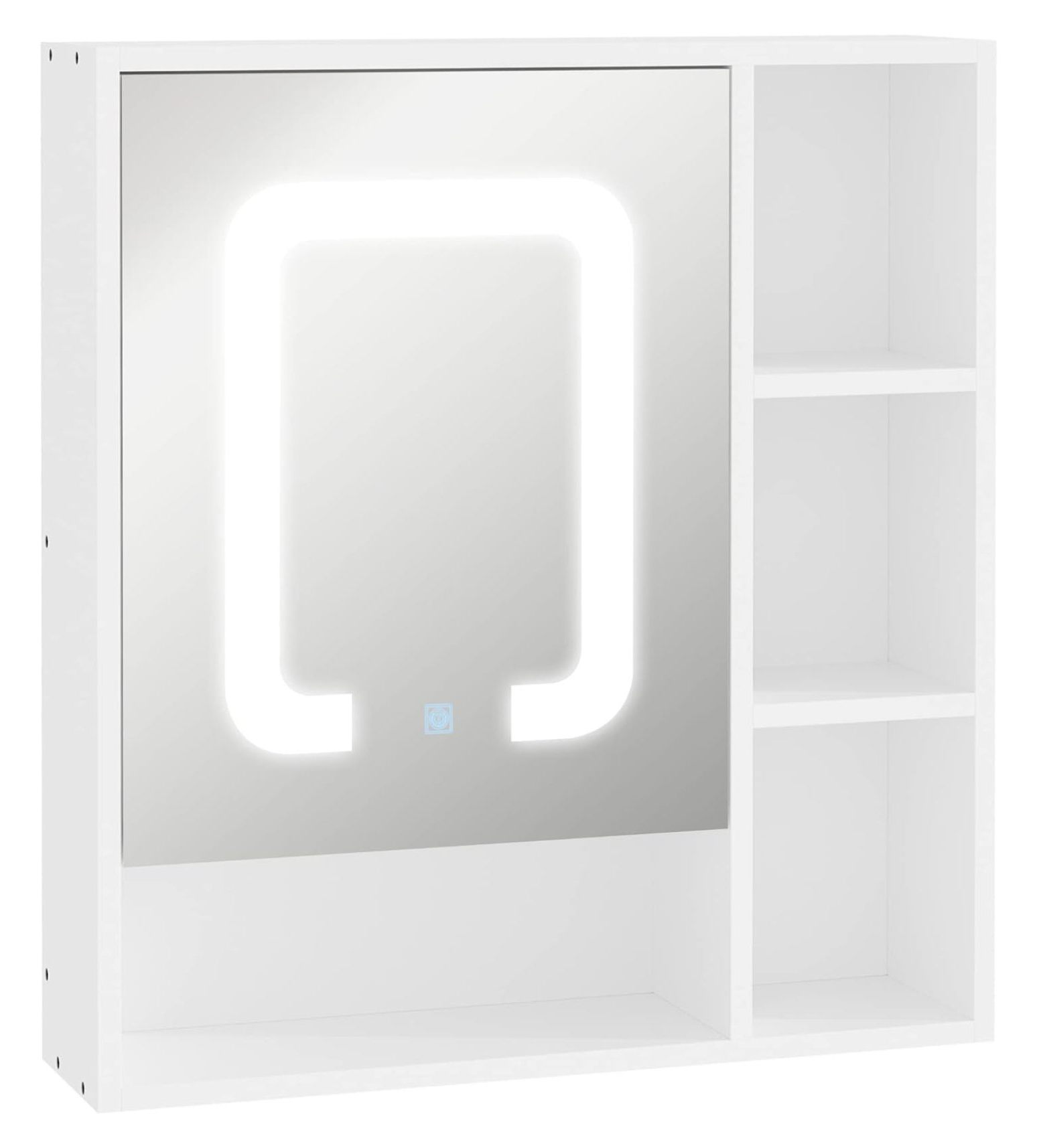 Lwory LED Light Medicine with Mirror Door, WallMounted