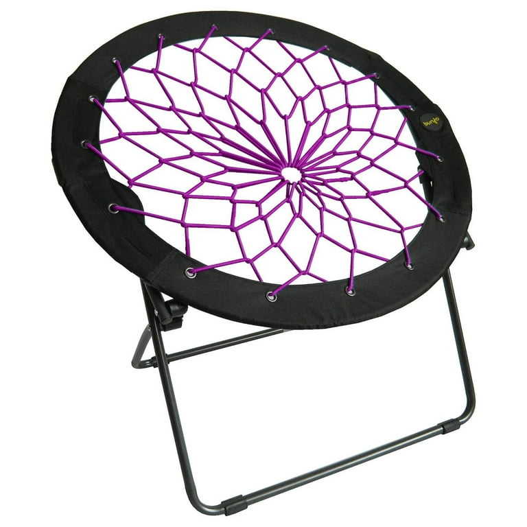 Lwory Limited Teal Bunjo Bungee Dish Chair for Dorms, Living Rooms