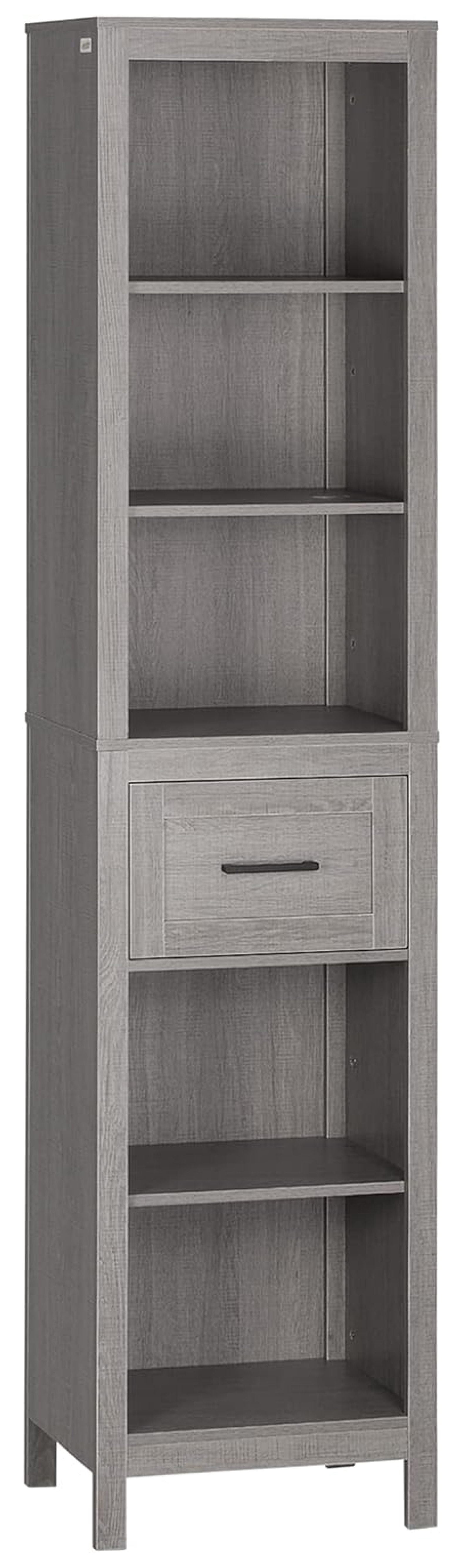 Lwory Narrow Bathroom Storage Cabinet with Drawer and 5 Tier Shelf ...