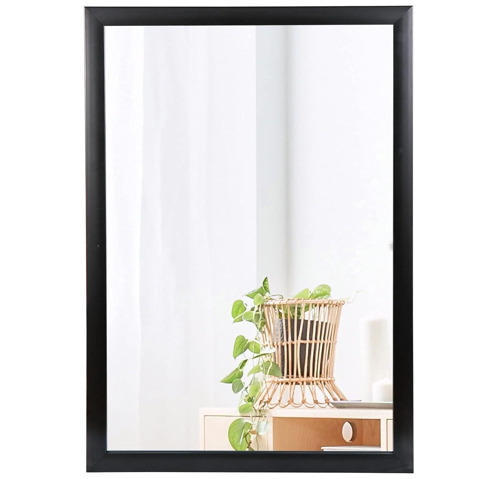 Lwory Rectangular Wall Mirror 24" x 36" for Bathroom, Bedroom, Entryway ...