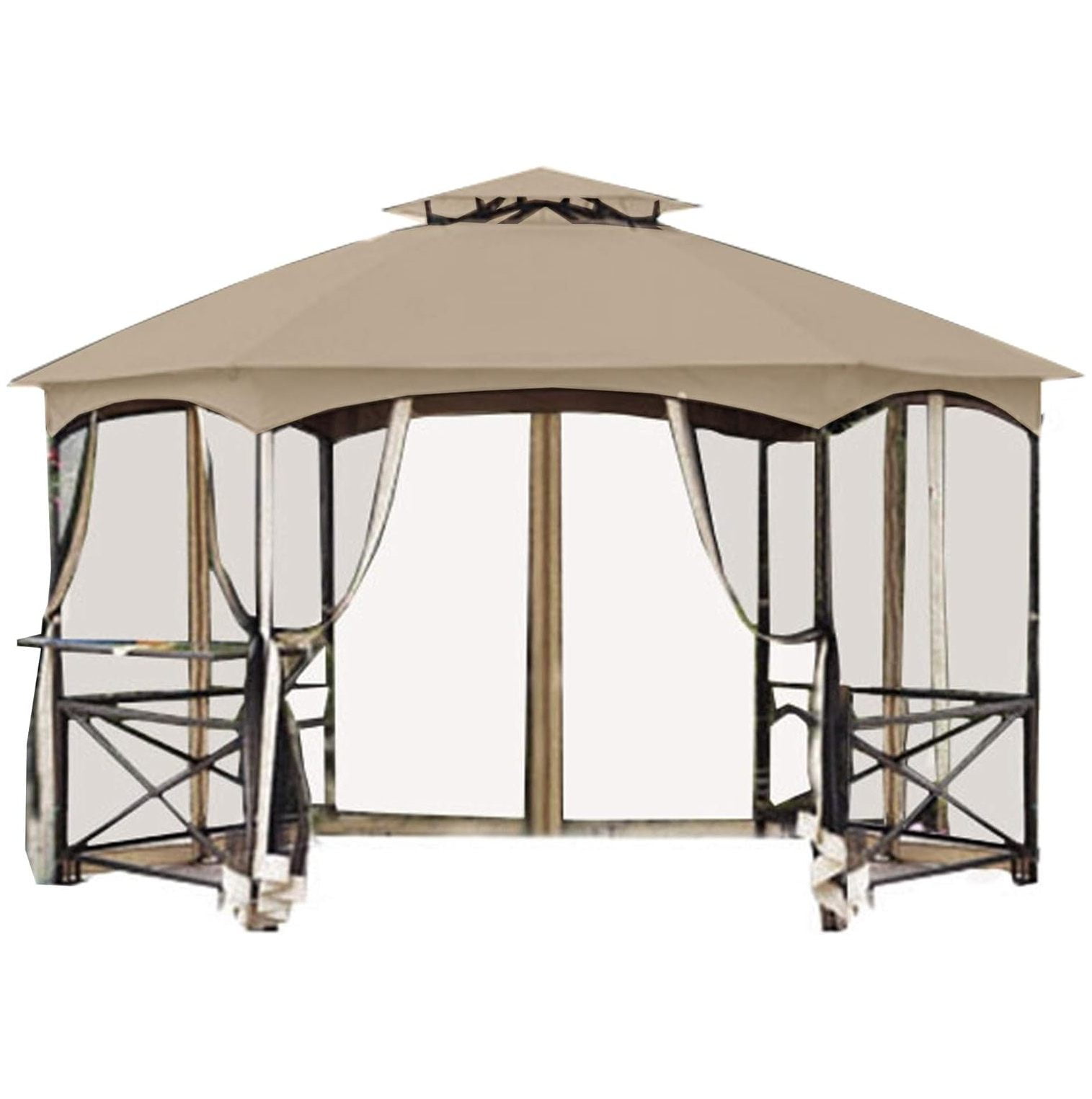 Lwory Replacement Canopy for The Crossman Hexagon Gazebo - Standard 350 ...