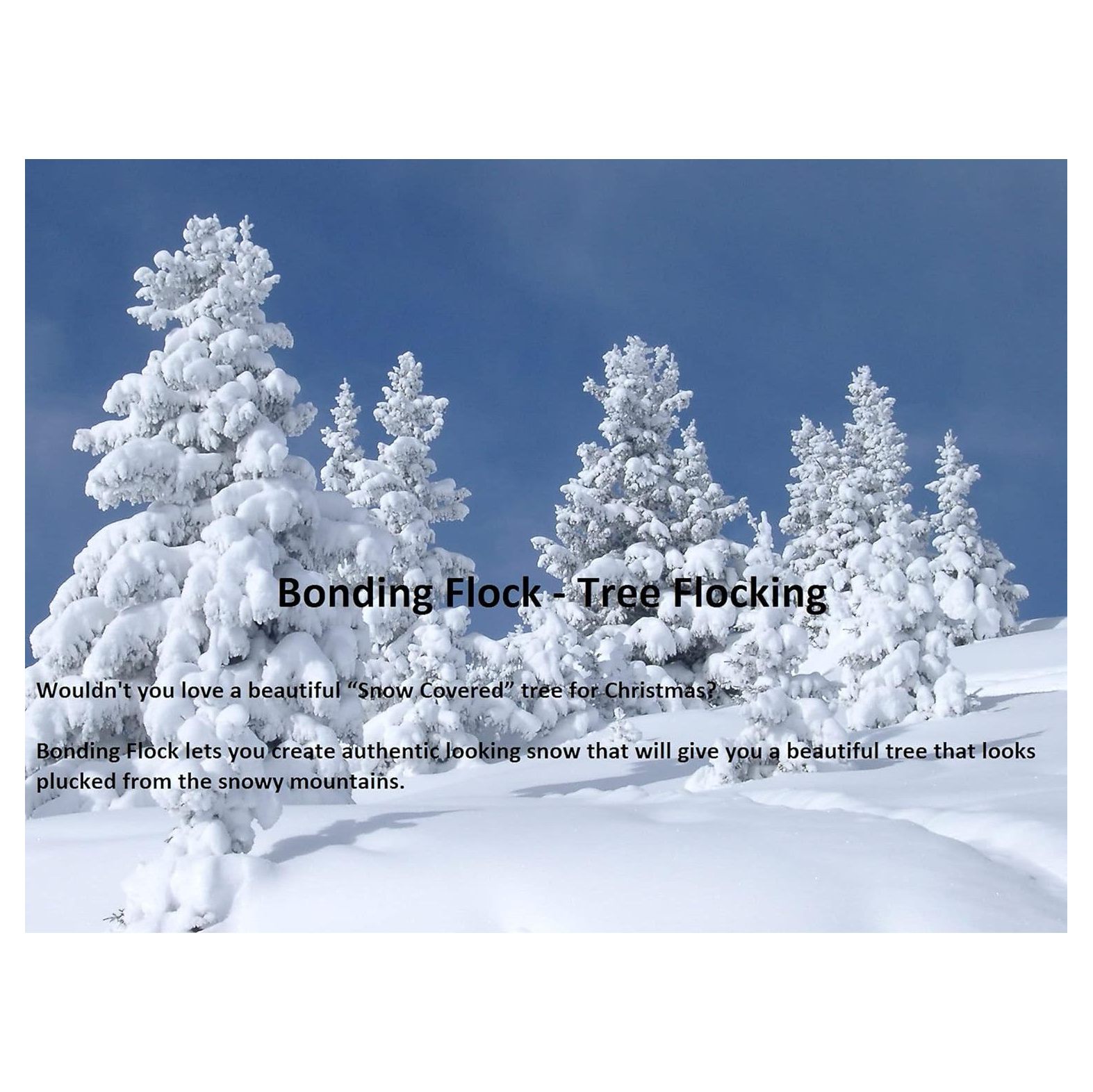 Lwory Snow Bonding Flock Snow White Tree Flocking 2 lbs Bag